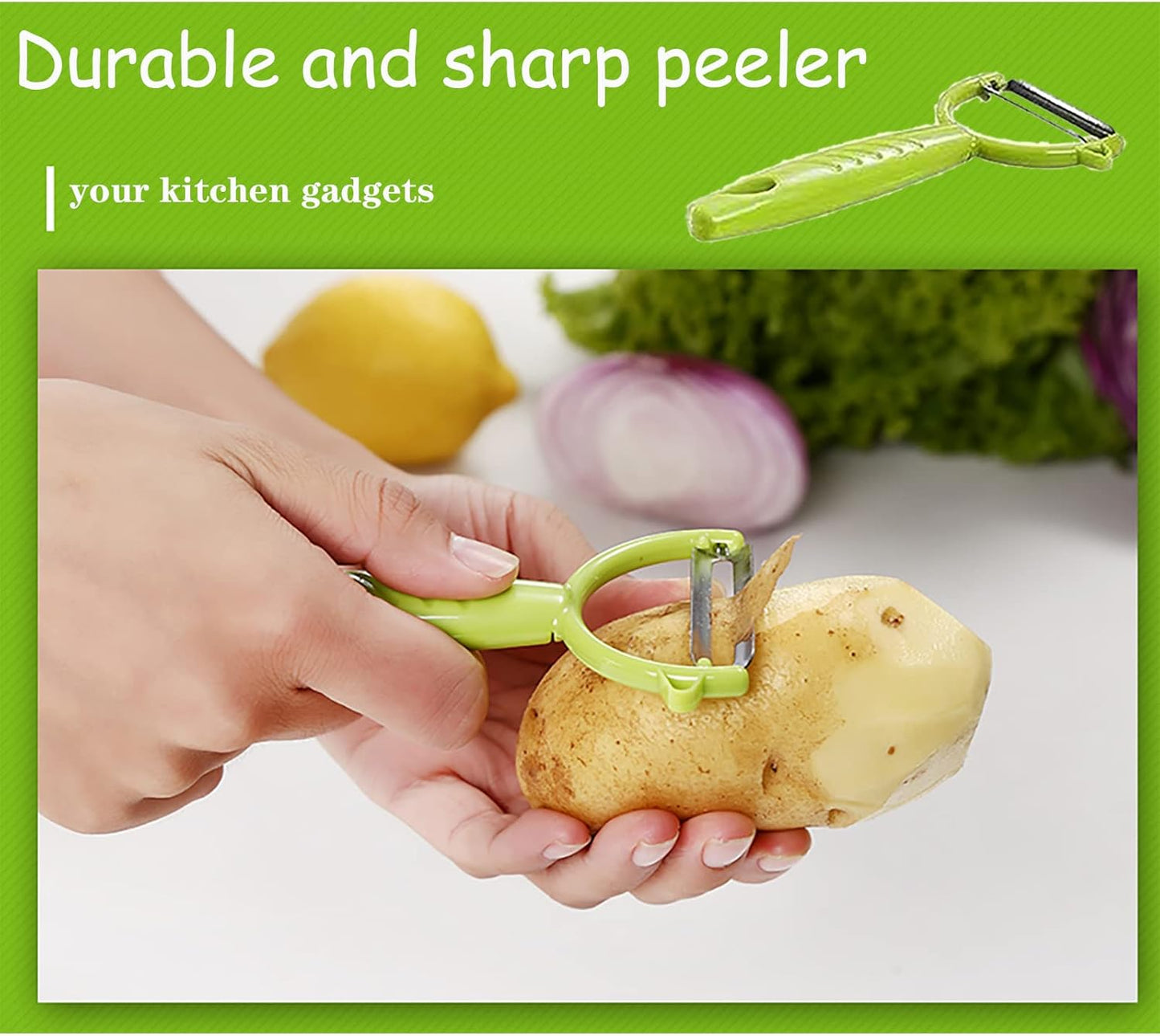 Graters For Kitchen, Cheese Grater with Container, Mandoline Slicer For Kitchen, Vegetable Grater, Carrot Shredder, Julienne Slicer and Peeler, Potato Slicer
