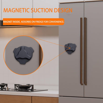 Premium Can Opener with Smooth Edge Blade, Magnetic, Silicone Grip, 4.6 inch, Military-Grade Stainless Steel