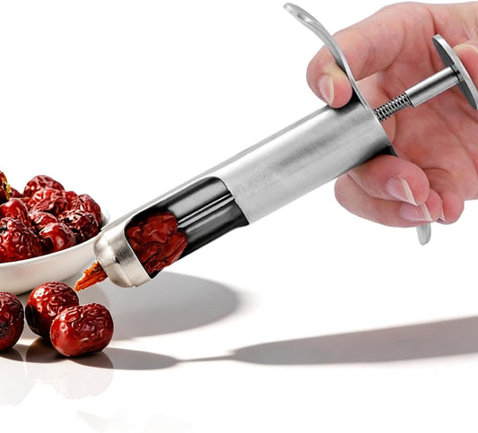 Stainless Steel Fruit Corer, Easy One Hand Use Kitchen Gadget for Cherry Olive Grape Hawthorn, with Durable Design