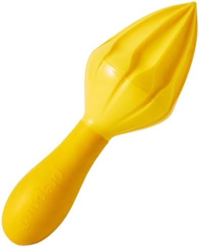 Juicy Juice Manual Hand Citrus Reamer for Lemons, Limes, and Oranges,Yellow