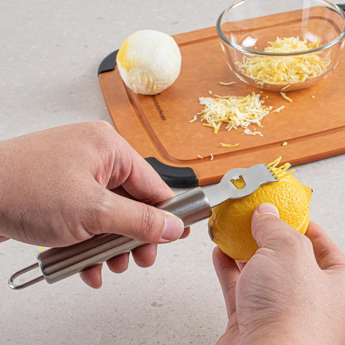 Stainless Steel Citrus Zester And Channel Knife, 6.5 In
