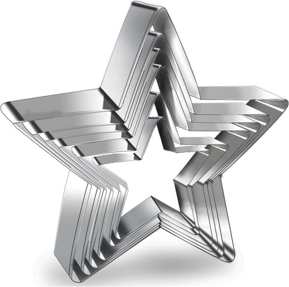 12 Pieces Round Cookie Cutters Set Stainless Steel Cookie Cutter Set Biscuit Plain Edge Round Cutters Circle Baking Metal Ring Molds Metal Ring Baking Molds Circle Pastry Donut Doughnut Cutter Set
