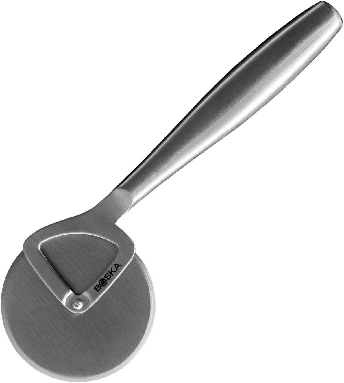 Stainless Steel Pizza Cutter - Copenhagen Multifunctional Pizza Wheel Cutter - Handheld Food Slicer - Silver Non-Stick Adjustable Roller - Dishwasher Safe - for Kitchen Cooking