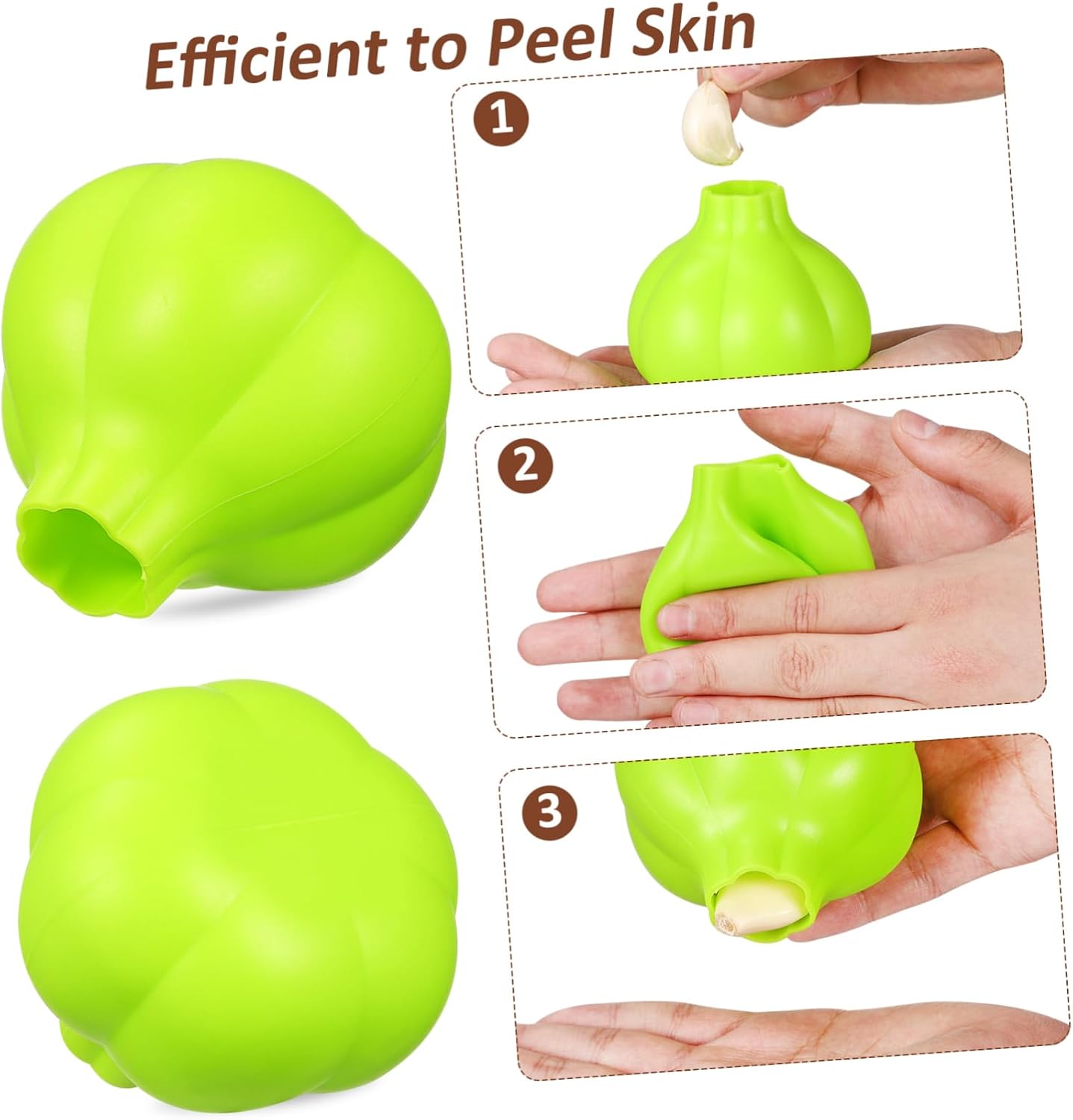 Silicone Garlic Peeler Tube Easy Peel Tool for Kitchen Use Portable Lightweight Garlic Skin Remover for Home Cooking