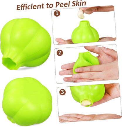 Silicone Garlic Peeler Tube Easy Peel Tool for Kitchen Use Portable Lightweight Garlic Skin Remover for Home Cooking