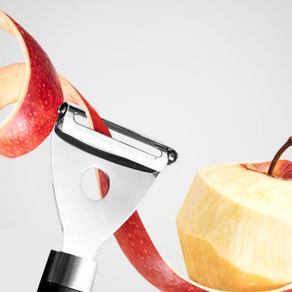 Pro Y-Shaped Swivel Peeler, 7in, Premium Stainless Steel Blades, Comfortable Black TPR Handle, Easy-Clean Kitchen Tool