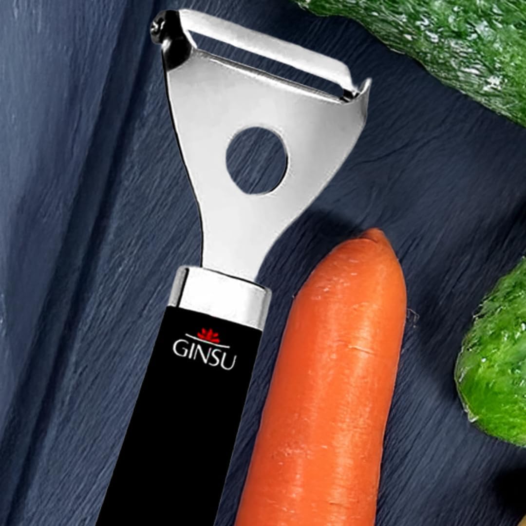 Pro Y-Shaped Swivel Peeler, 7in, Premium Stainless Steel Blades, Comfortable Black TPR Handle, Easy-Clean Kitchen Tool