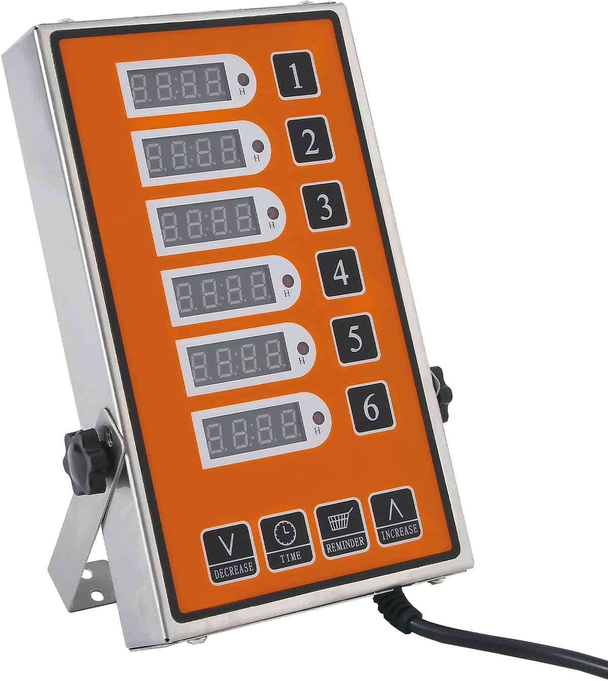 Commercial Kitchen Timer 6 Channel Digital Loud Alarm Cook Timer