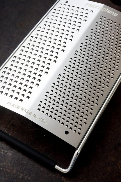 Gourmet Dual Grater - Fine and Coarse Stainless Steel Blades for Effortless Parmesan Cheese Grating and More