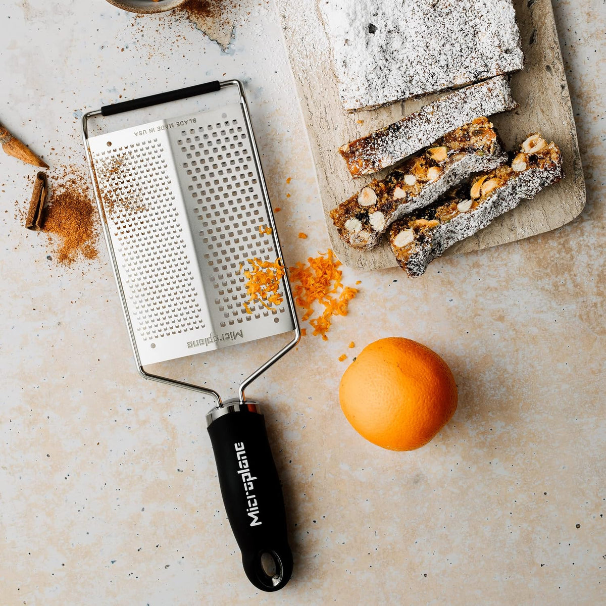 Gourmet Dual Grater - Fine and Coarse Stainless Steel Blades for Effortless Parmesan Cheese Grating and More
