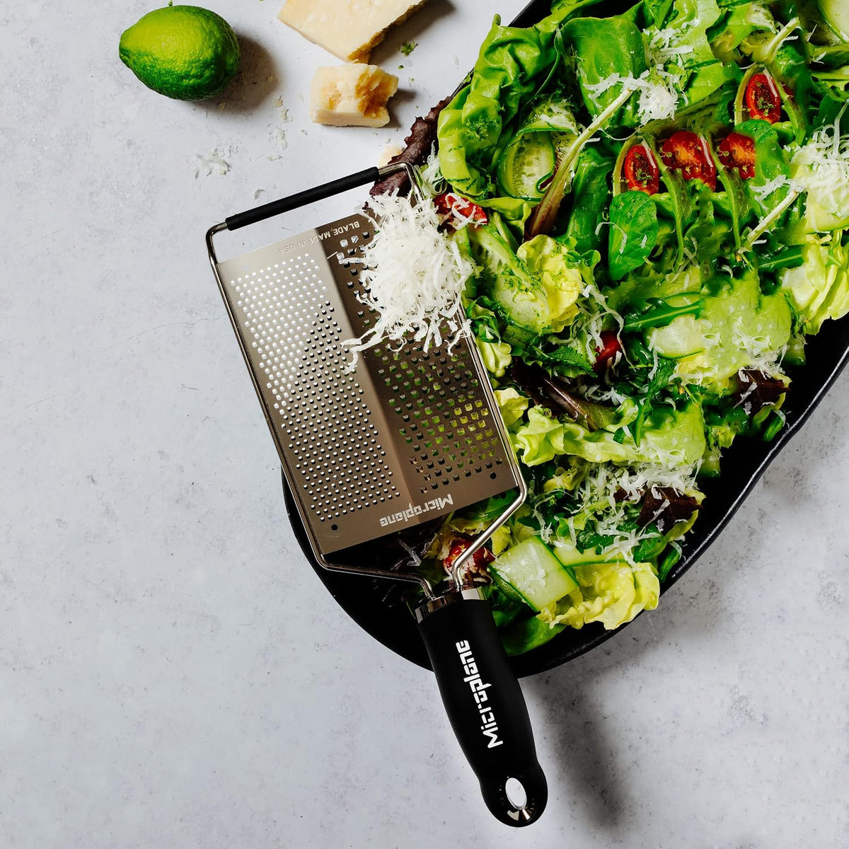Gourmet Dual Grater - Fine and Coarse Stainless Steel Blades for Effortless Parmesan Cheese Grating and More