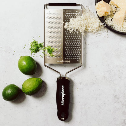 Gourmet Dual Grater - Fine and Coarse Stainless Steel Blades for Effortless Parmesan Cheese Grating and More