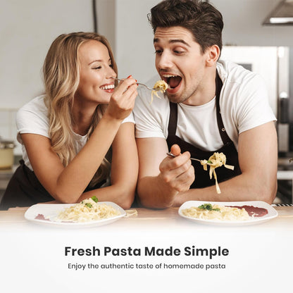 3-in-1 Pasta Maker, 9 Thickness Settings, Dough Rollers & 2 Size Cutters | Stainless Steel Construction, Sturdy & Durable, Easy to Clean, Rust-Resistant