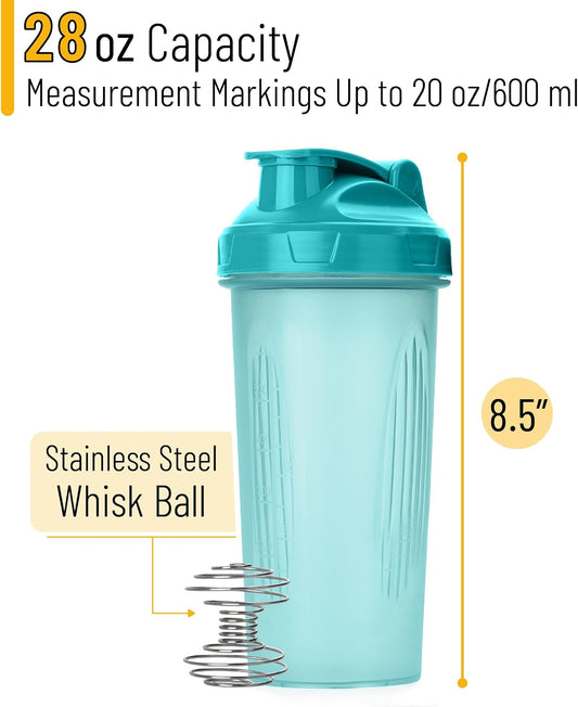 Shaker Bottles for Protein Mixes, 28 oz