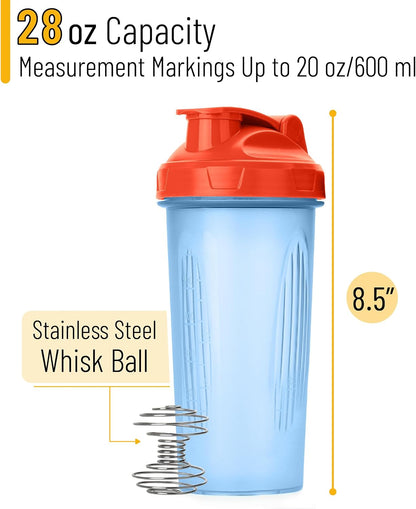 Shaker Bottles for Protein Mixes, 28 oz