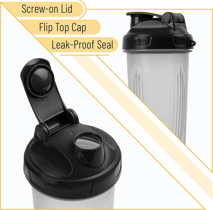 Shaker Bottles for Protein Mixes, 28 oz