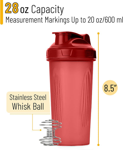 Shaker Bottles for Protein Mixes, 28 oz