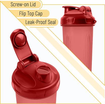 Shaker Bottles for Protein Mixes, 28 oz