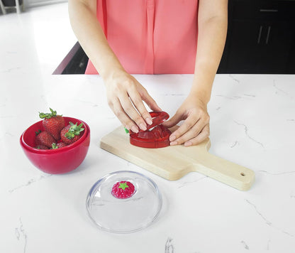 Joie Strawberry Huller, Remove Stems with Precision and Ease, Ergonomic Handle, Efficient Kitchen Gadget, Stainless Steel, BPA-Free, Dishwasher Safe