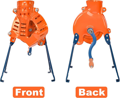 Steel Corn Sheller Hand Crank - Corn on The Cob Remover with Stand | Heavy Duty Corn Cob Stripper, Manual Corn Thresher with a Set of Installation Tool