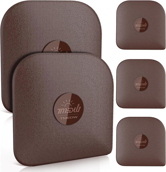 Pan Scraper Tool for Kitchen 5 Pcs Pot Scraper | Multifunctional Pot Scraper Kitchen Tool, Non-Slip, Food Safe, High Heat Resistant-Brown