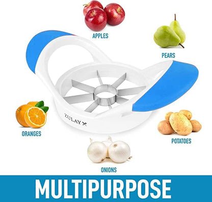 1 Apple Slicer Corer Divider 8 Blade-Easy Grip Apple Cutter With Stainless Steel- Fast Usage Apple Corer And Slicer Tool medium size 7"X4.2"