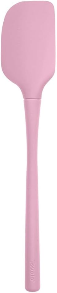 Flex Core 5 Piece Silicone Spatula Set Heat Resistant All Silicone Utensils Include Non Stick Spatula Spoonula Jar Scraper, Dishwasher Safe BPA Free Spatulas for Baking Mixing, White