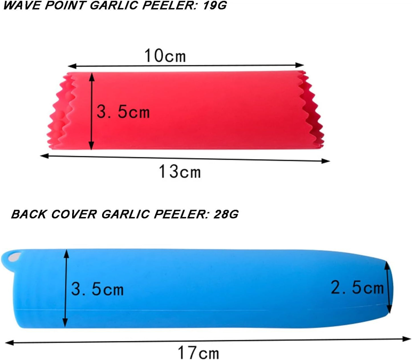 6 Pcs Silicone Garlic Peeler Tube, Garlic Peeler Skin Remover Roller - Skin Remover Garlic Roller Peeling Tube Tool for Useful Kitchen Tools(A)