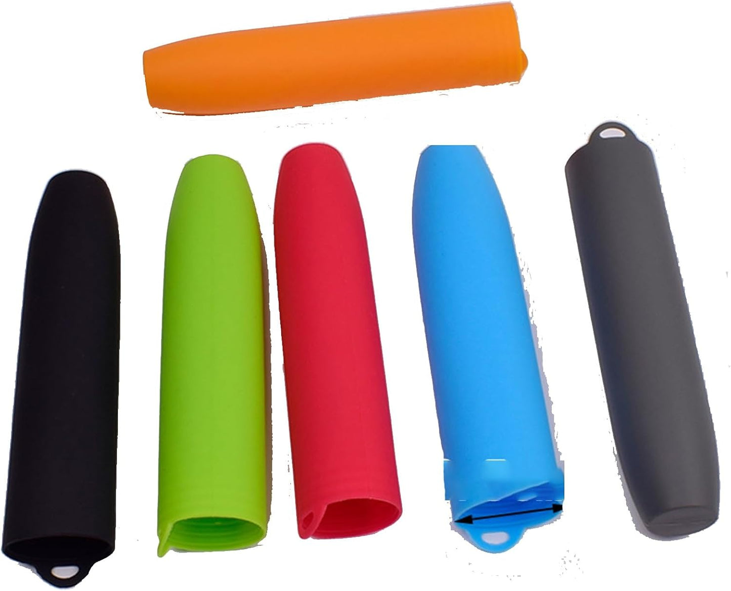 6 Pcs Silicone Garlic Peeler Tube, Garlic Peeler Skin Remover Roller - Skin Remover Garlic Roller Peeling Tube Tool for Useful Kitchen Tools(A)