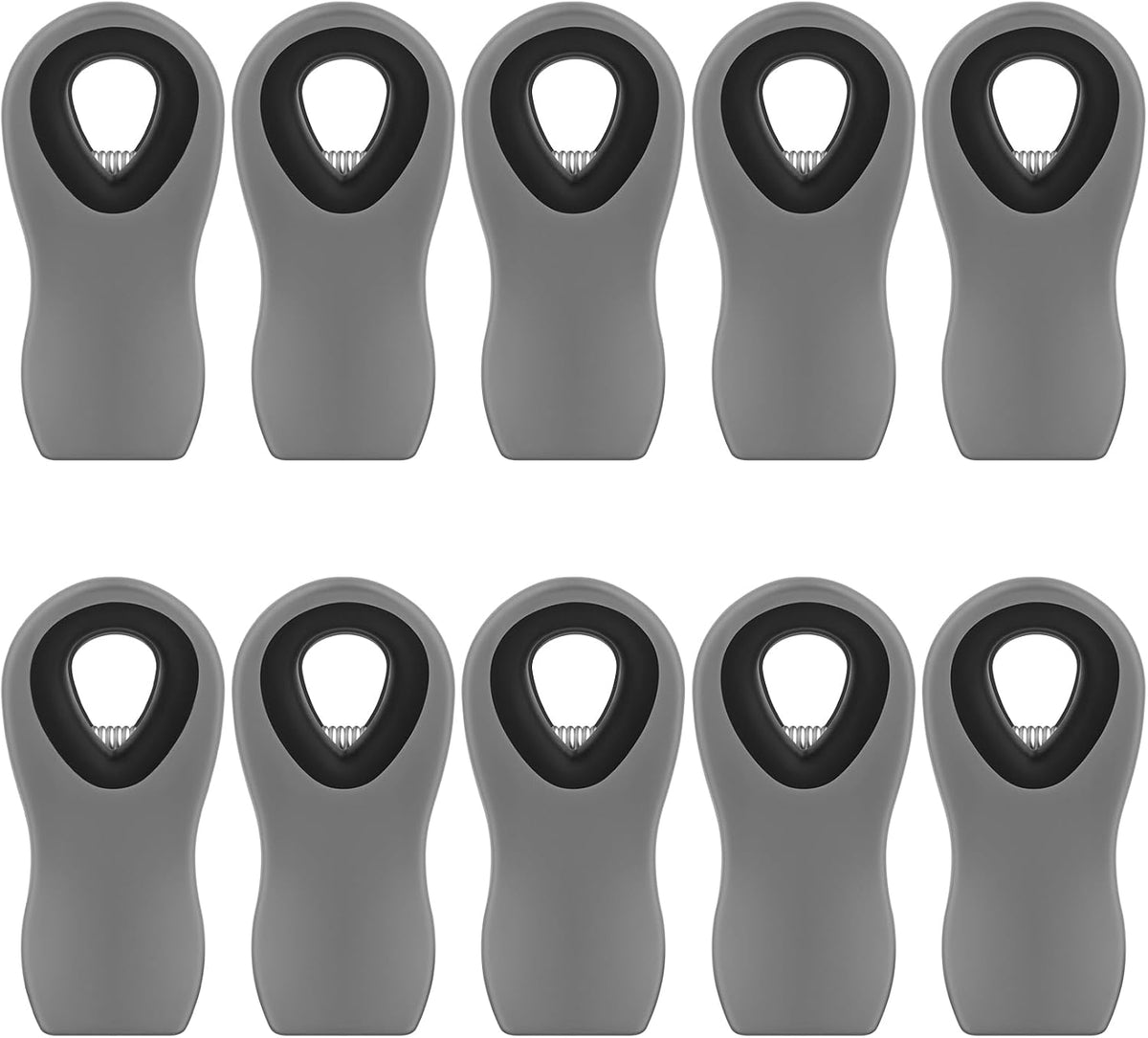 10PCS Magnetic Chip Clips Airtight Seal Reusable Black Bag Clips for Food Storage Heavy Duty Plastic Food Clip for Refrigerator,Fridge,Snack, Kitchen,Bread Bag,Garden,Clothes Pins,Home Decor
