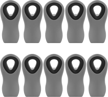 10PCS Magnetic Chip Clips Airtight Seal Reusable Black Bag Clips for Food Storage Heavy Duty Plastic Food Clip for Refrigerator,Fridge,Snack, Kitchen,Bread Bag,Garden,Clothes Pins,Home Decor