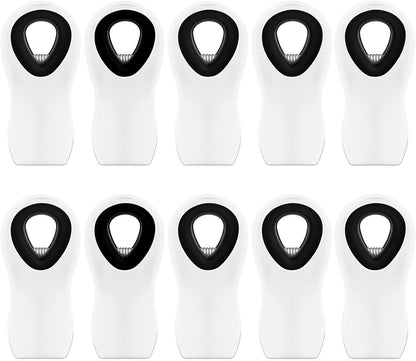 10PCS Magnetic Chip Clips Airtight Seal Reusable Black Bag Clips for Food Storage Heavy Duty Plastic Food Clip for Refrigerator,Fridge,Snack, Kitchen,Bread Bag,Garden,Clothes Pins,Home Decor