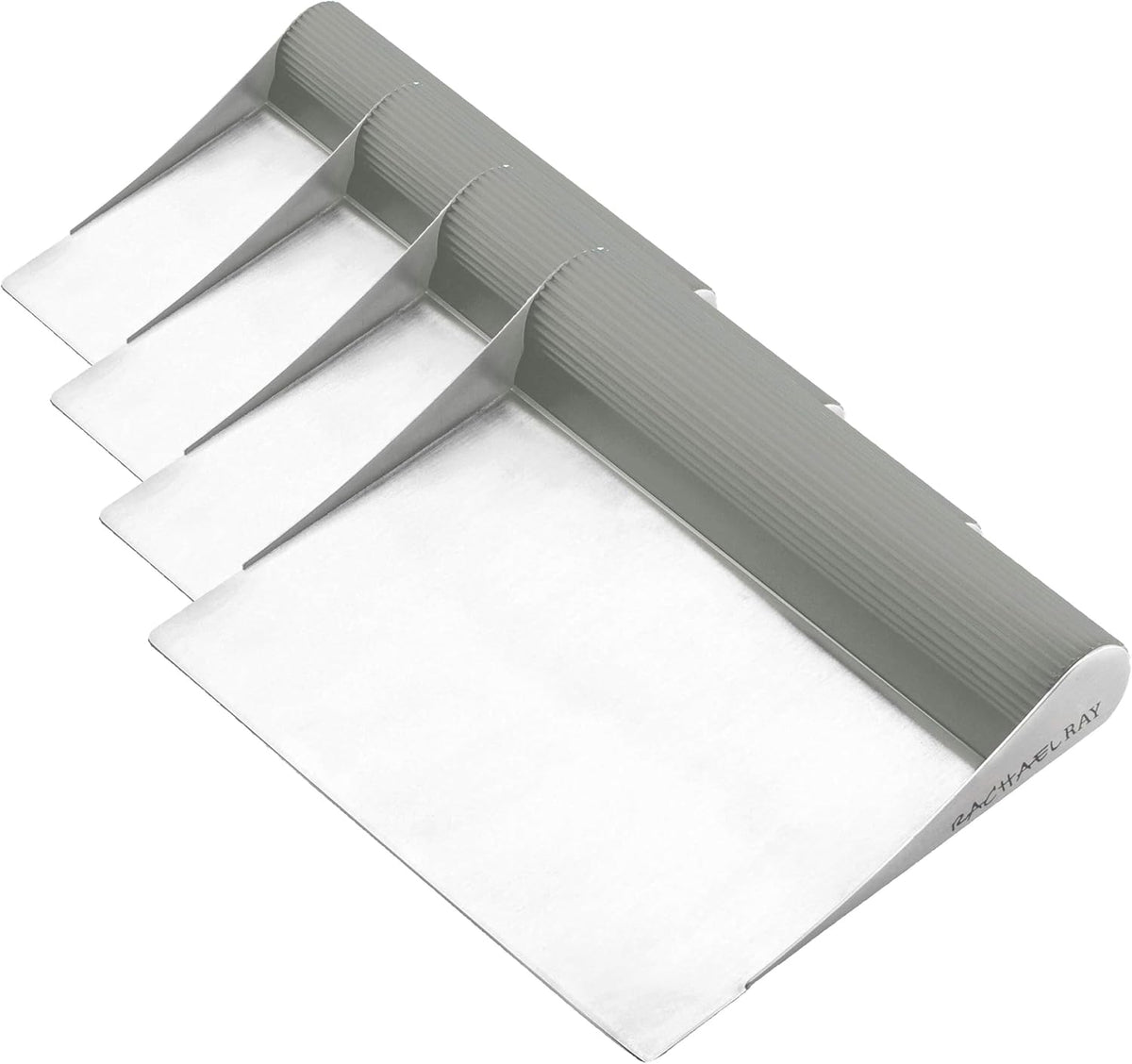 Rachael Ray Tools and Gadgets Stainless Steel Pastry Scraper / Bench Scrape / Kitchen Tool for Baking and Cooking / Dishwasher Safe, Red