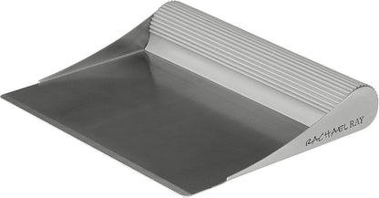 Rachael Ray Tools and Gadgets Stainless Steel Pastry Scraper / Bench Scrape / Kitchen Tool for Baking and Cooking / Dishwasher Safe, Red