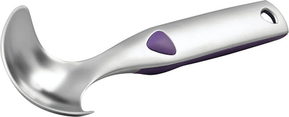 Heavy-Duty Ice Cream Scoop, Non-Slip Grip, Silver | Heavy-Duty Stainless Steel Scoop with Non-Slip Grip for Portioning Ice Cream, Cookie Dough & Mashed Potatoes Evenly