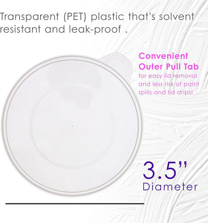 5 Oz (150 ml) Liquid Measuring Cups - Plastic Graduated Cup (50 Pack) with 25 Sticks - Reusable Mixing Cups for Paint, Craft, Kitchen, Lab, Medical Supplies, Epoxy Resin, Art
