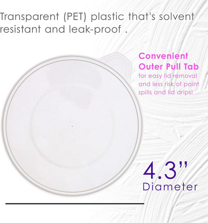 5 Oz (150 ml) Liquid Measuring Cups - Plastic Graduated Cup (50 Pack) with 25 Sticks - Reusable Mixing Cups for Paint, Craft, Kitchen, Lab, Medical Supplies, Epoxy Resin, Art