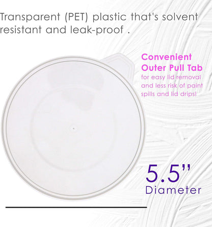 5 Oz (150 ml) Liquid Measuring Cups - Plastic Graduated Cup (50 Pack) with 25 Sticks - Reusable Mixing Cups for Paint, Craft, Kitchen, Lab, Medical Supplies, Epoxy Resin, Art