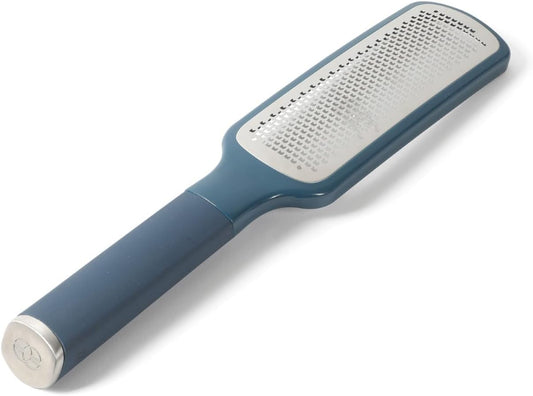 Edge Stainless Steel Handheld Cheese Grater W/Cover & Rubber Handle - Navy Blue