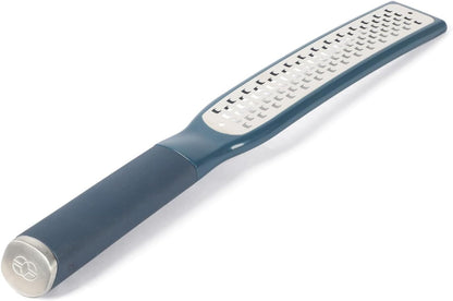 Edge Stainless Steel Handheld Cheese Grater W/Cover & Rubber Handle - Navy Blue