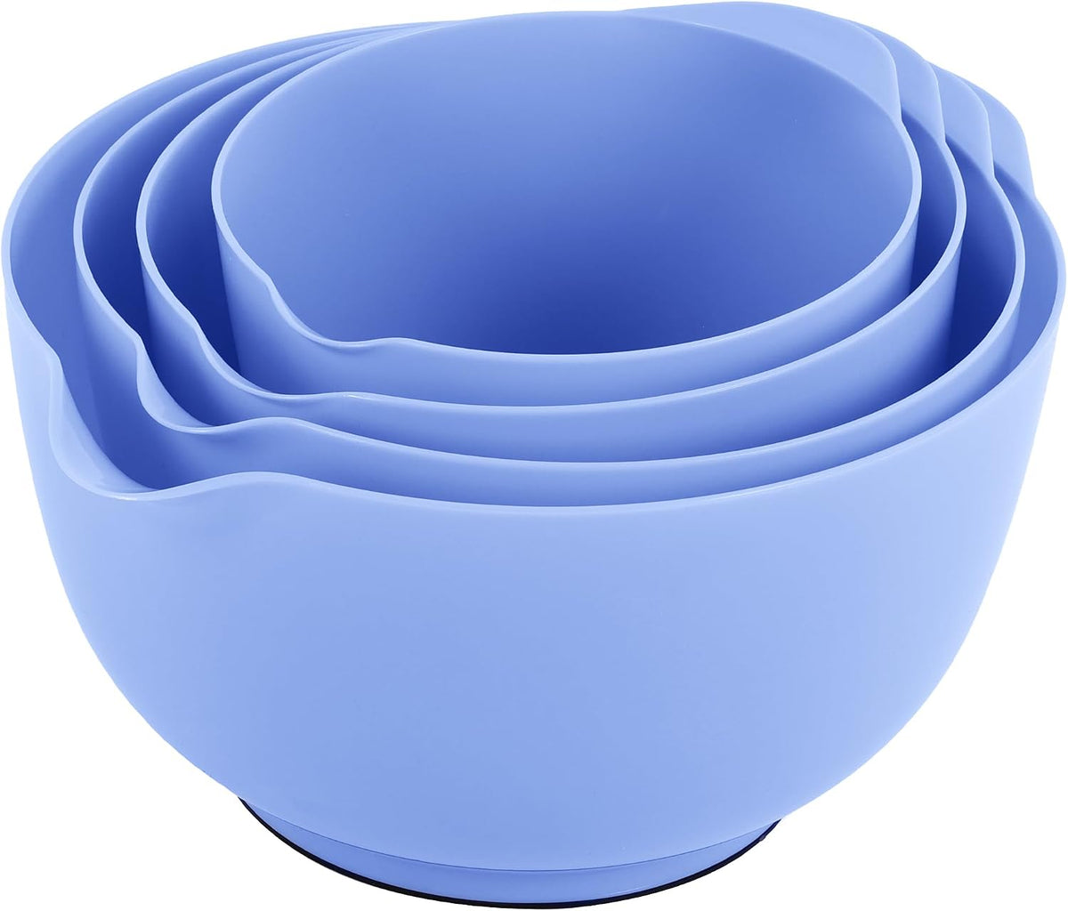 BoxedHome Mixing Bowls Set of 4, BPA Free Plastic,Microwave Safe, Pink