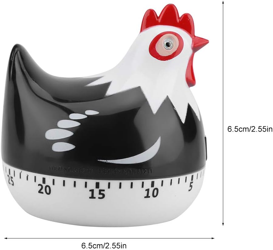 Chicken Cartoon Kitchen Timer, Chick Hen Baking Countdown Mechanical