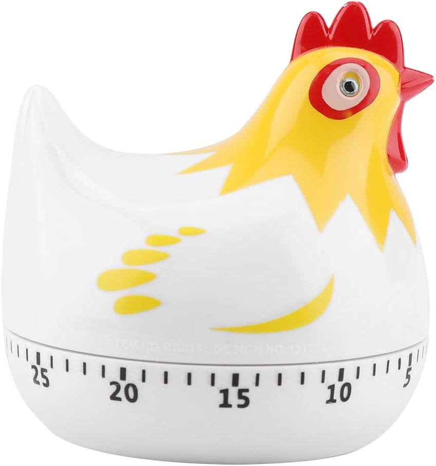 Chicken Cartoon Kitchen Timer, Chick Hen Baking Countdown Mechanical
