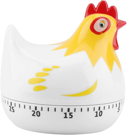 Chicken Cartoon Kitchen Timer, Chick Hen Baking Countdown Mechanical