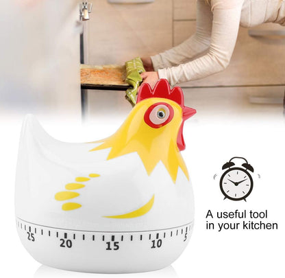 Chicken Cartoon Kitchen Timer, Chick Hen Baking Countdown Mechanical