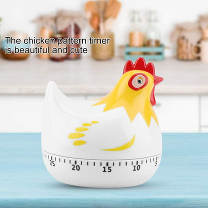 Chicken Cartoon Kitchen Timer, Chick Hen Baking Countdown Mechanical
