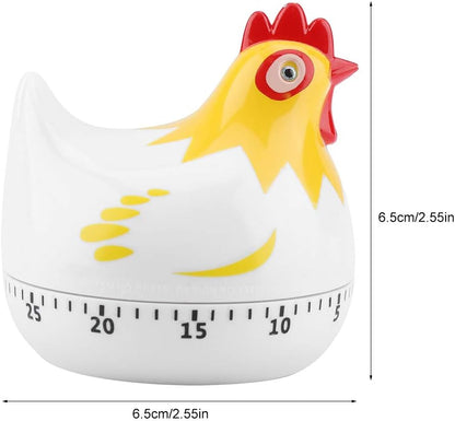 Chicken Cartoon Kitchen Timer, Chick Hen Baking Countdown Mechanical