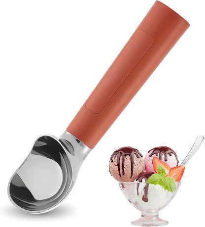 Heated Ice Cream Scoop Rechargeable, Electric Warming Ice Cream Scooper with LED Display, Heats to 158°F for Hard Ice Cream, Easy for Seniors & Kids, IP67 Waterproof (Black, 2 oz)
