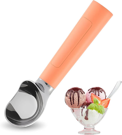 Heated Ice Cream Scoop Rechargeable, Electric Warming Ice Cream Scooper with LED Display, Heats to 158°F for Hard Ice Cream, Easy for Seniors & Kids, IP67 Waterproof (Black, 2 oz)