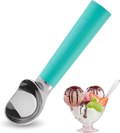 Heated Ice Cream Scoop Rechargeable, Electric Warming Ice Cream Scooper with LED Display, Heats to 158°F for Hard Ice Cream, Easy for Seniors & Kids, IP67 Waterproof (Black, 2 oz)
